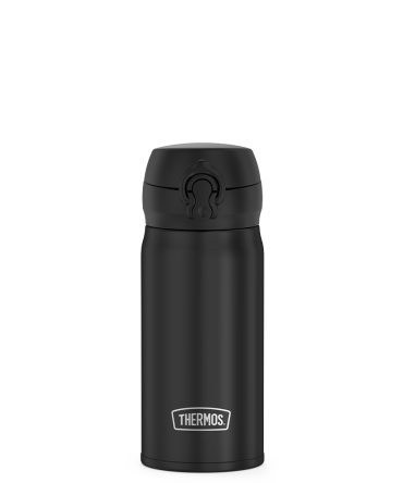 12oz STAINLESS STEEL DIRECT DRINK BOTTLE - BLACK