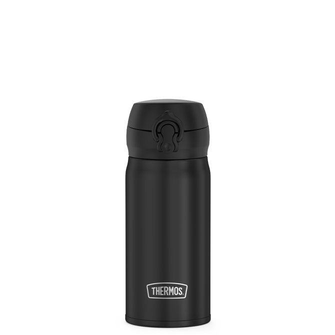 12oz STAINLESS STEEL DIRECT DRINK BOTTLE - BLACK