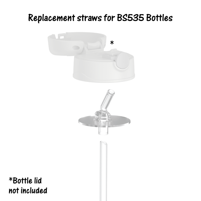 10oz THERMOS® KIDS BOTTLE REPLACEMENT STRAWS 2-PACK - Image 2