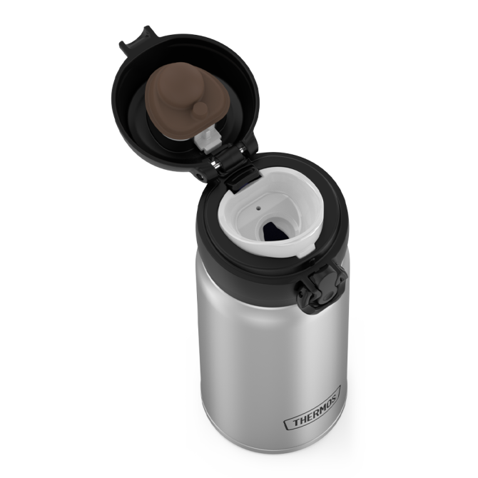 12oz STAINLESS STEEL DIRECT DRINK BOTTLE - BLACK - Image 8