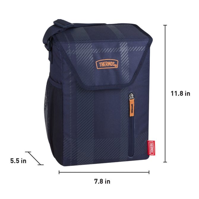 12 CAN COOLER NAVY PLAID - Image 3