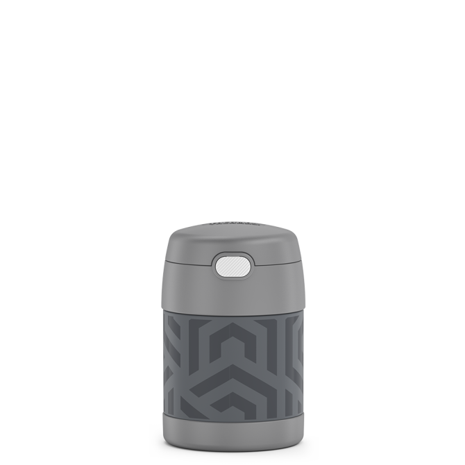 10oz FUNTAINER® FOOD JAR PATTERNS - GREY AND AQUA WAVES - Image 4
