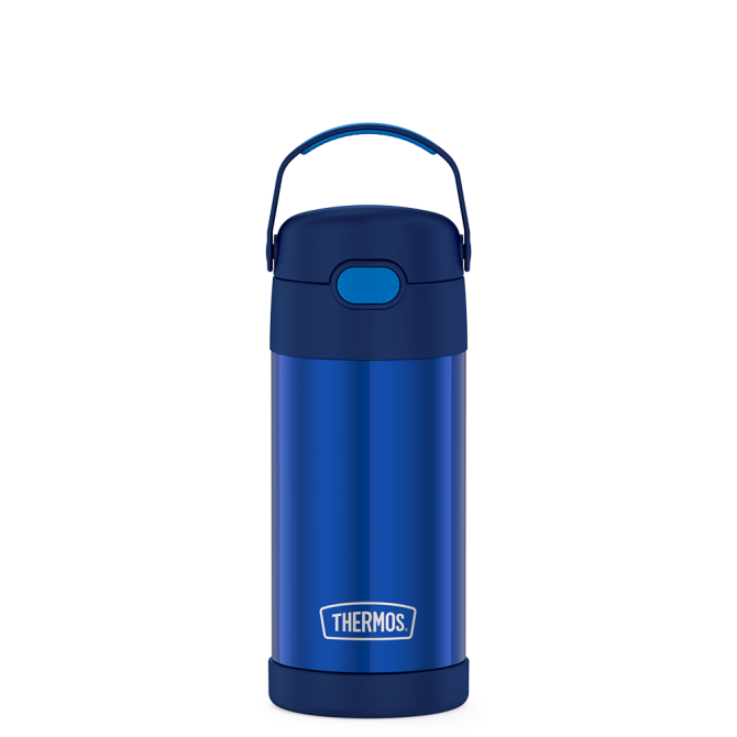 12oz FUNTAINER® WATER BOTTLE - NAVY - Image 2