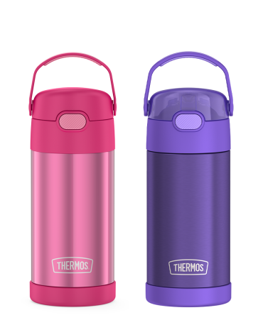 12oz FUNtainer Water Bottles Pink u0026 Purple Bundle