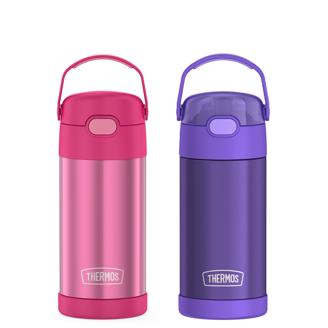 12oz FUNtainer Water Bottles Pink u0026 Purple Bundle
