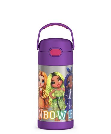 12oz FUNTAINER® WATER BOTTLE RAINBOW HIGH