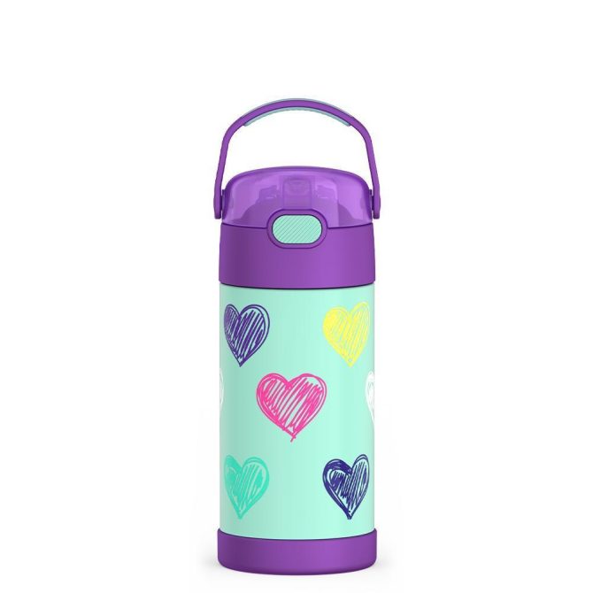 12oz FUNTAINER® WATER BOTTLE PATTERNS - STRAWBERRY SMILES - Image 3