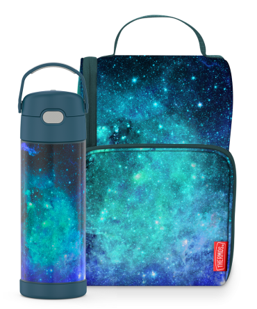 16oz FUNtainer Water Bottle u0026 Lunch Box Bundle - Galaxy Teal