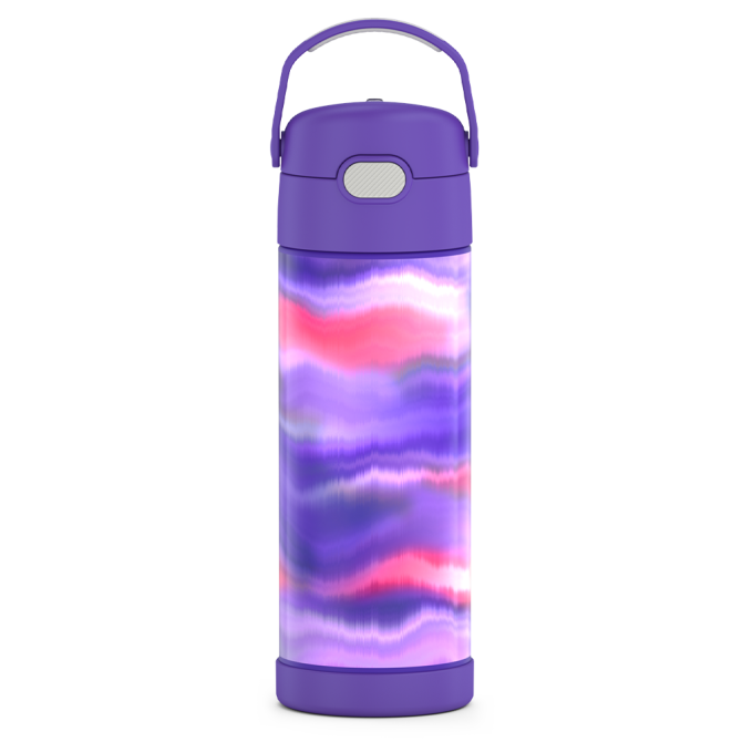 16oz FUNTAINER® WATER BOTTLE PATTERNS - GALAXY TEAL - Image 4