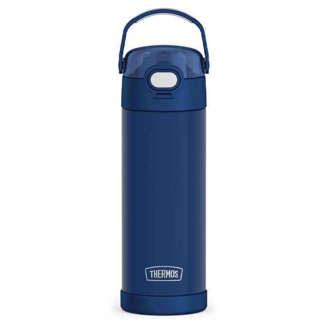 16oz FUNTAINER® WATER BOTTLE WITH LOCKING LID - NEON PURPLE - Image 3