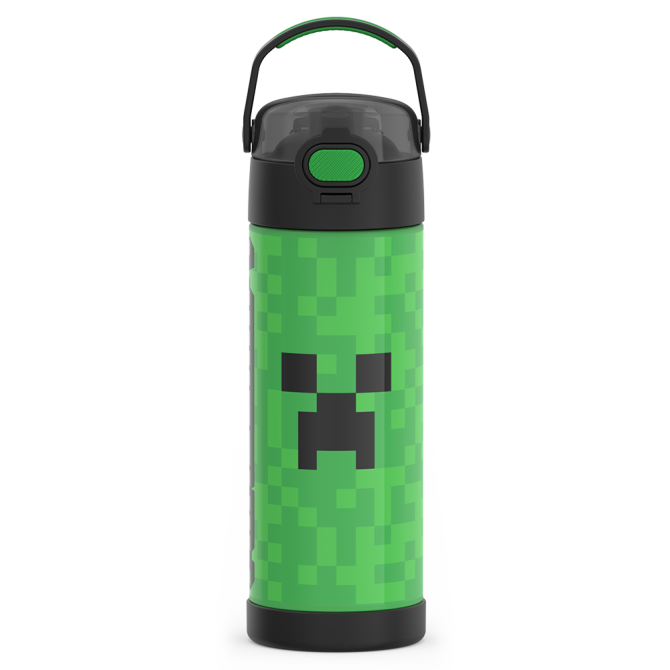 16oz FUNTAINER® WATER BOTTLE MINECRAFT