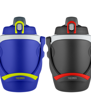64oz Insulated Water Bottle Blue u0026 Black Bundle