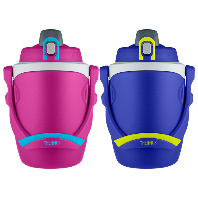 64oz Insulated Water Bottle Blue u0026 Pink Bundle
