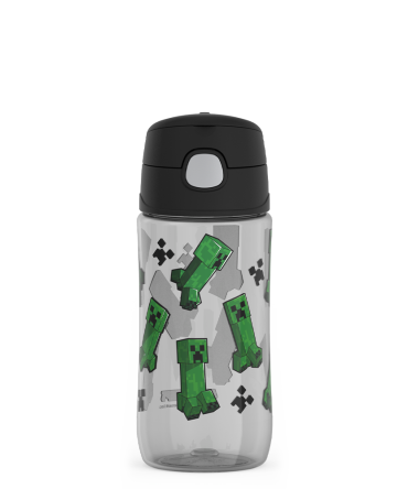 16oz THERMOS® KIDS WATER BOTTLE WITH SPOUT LID MINECRAFT