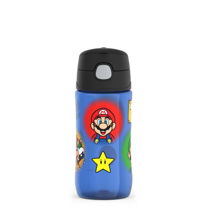 16oz THERMOS® KIDS WATER BOTTLE WITH SPOUT LID MARIO KART™