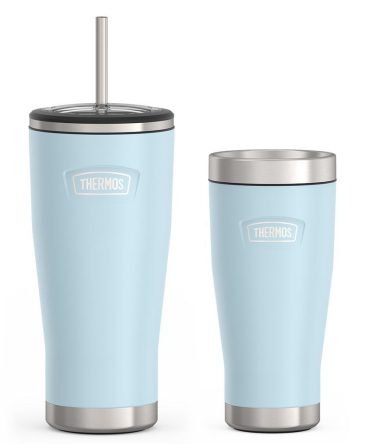 24oz Cold Tumbler with Straw u0026 16oz Travel Tumbler Bundle - Glacier