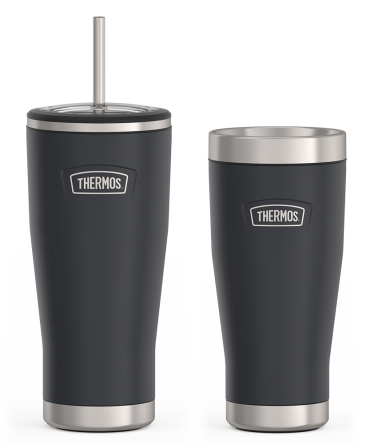 24oz Cold Tumbler with Straw u0026 16oz Travel Tumbler Bundle - Granite