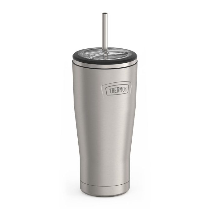 24oz ICON™ COLD TUMBLER WITH STRAW - GLACIER - Image 4
