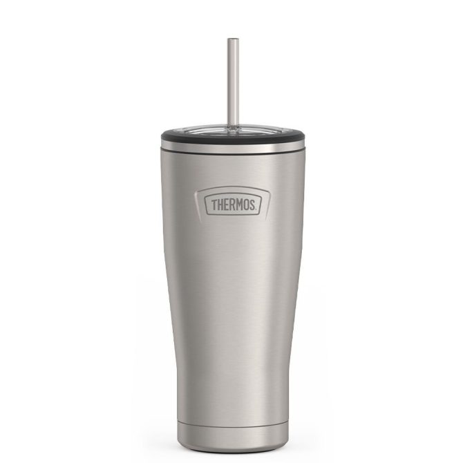 24oz ICON™ COLD TUMBLER WITH STRAW - GLACIER - Image 2