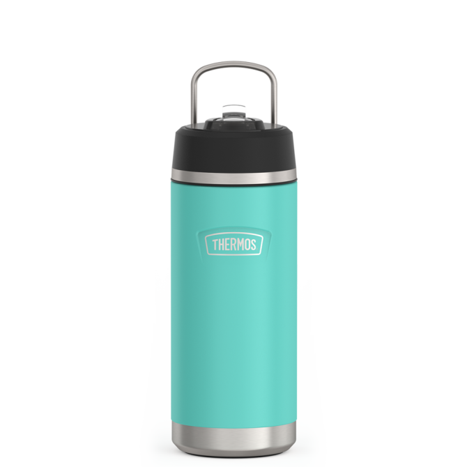 18oz ICON™ KIDS WATER BOTTLE WITH STRAW LID - TEAL - Image 4