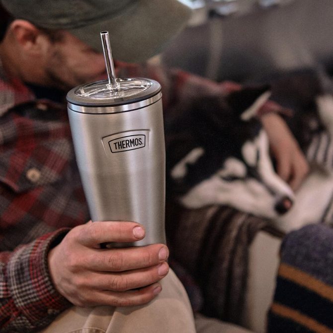 24oz ICON™ COLD TUMBLER WITH STRAW - GLACIER - Image 7