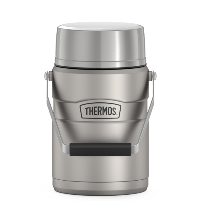 47oz STAINLESS KING™ BIG BOSS™ FOOD JAR - MATTE STAINLESS STEEL