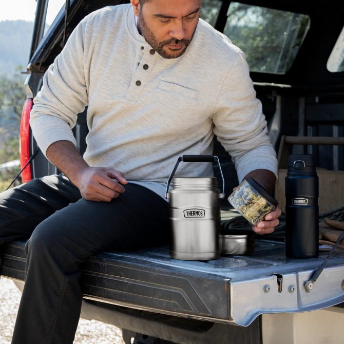 47oz STAINLESS KING™ BIG BOSS™ FOOD JAR - MATTE STAINLESS STEEL - Image 8