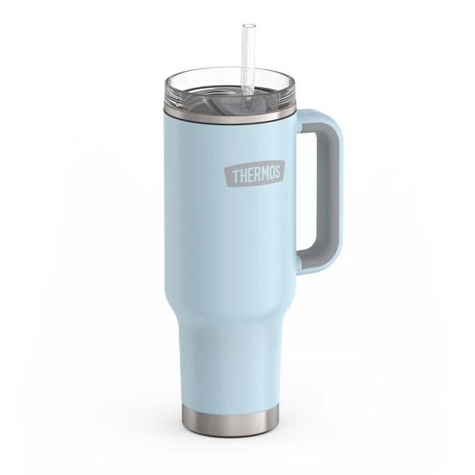 40oz STAINLESS STEEL CUP HOLDER MUG - CRIMSON - Image 6
