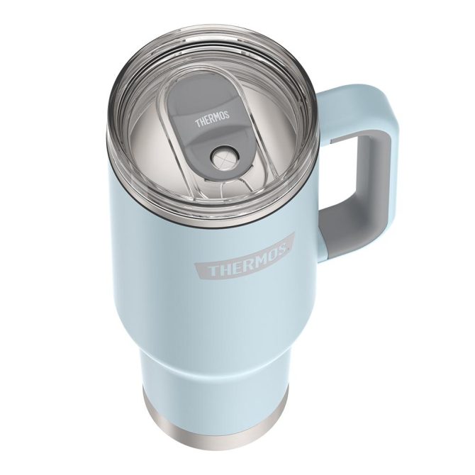 40oz STAINLESS STEEL CUP HOLDER MUG - CRIMSON - Image 8