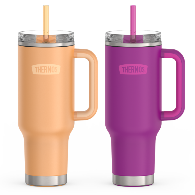 40oz Cup Holder Mug Bundle - Melon u0026 Plum