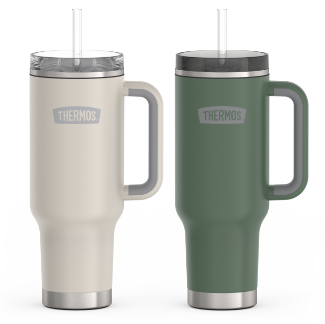 40oz Cup Holder Mug Bundle - Sandstone u0026 Alpine Green