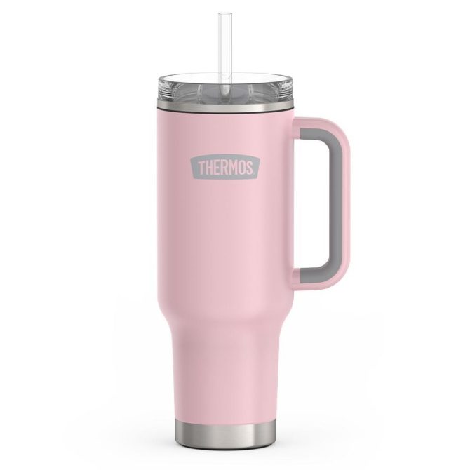 40oz STAINLESS STEEL CUP HOLDER MUG - CRIMSON - Image 4