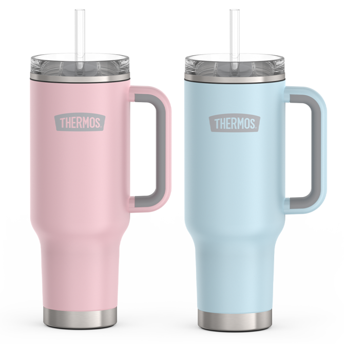40oz Cup Holder Mug - Sunset Pink u0026 Glacier