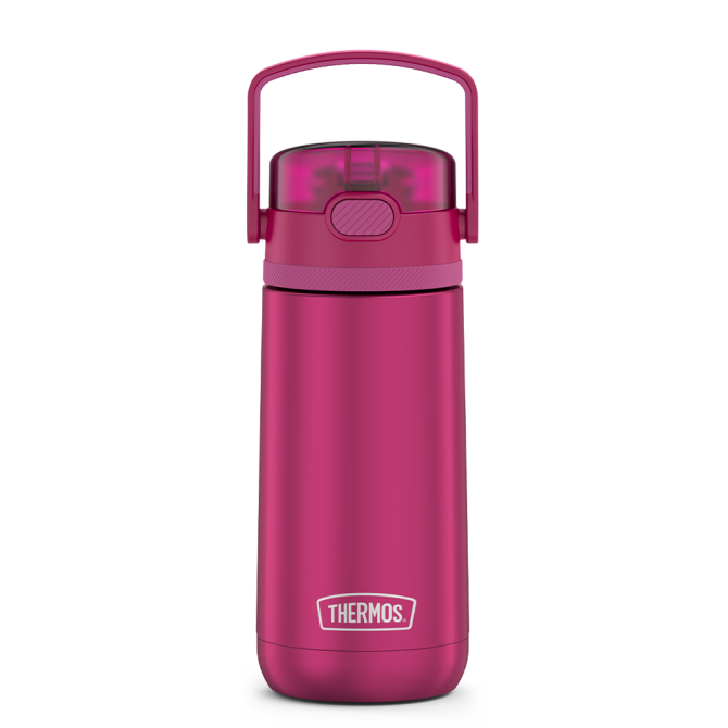 14oz STAINLESS STEEL WATER BOTTLE - GREY - Image 2