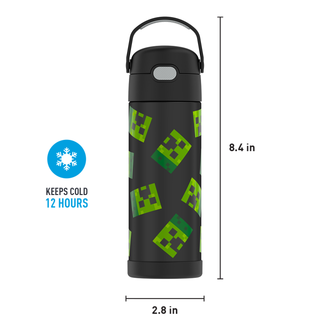 16oz FUNTAINER® WATER BOTTLE MINECRAFT - Image 8