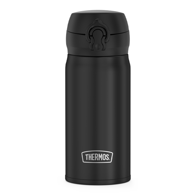12oz STAINLESS STEEL DIRECT DRINK BOTTLE - BLACK - Image 3