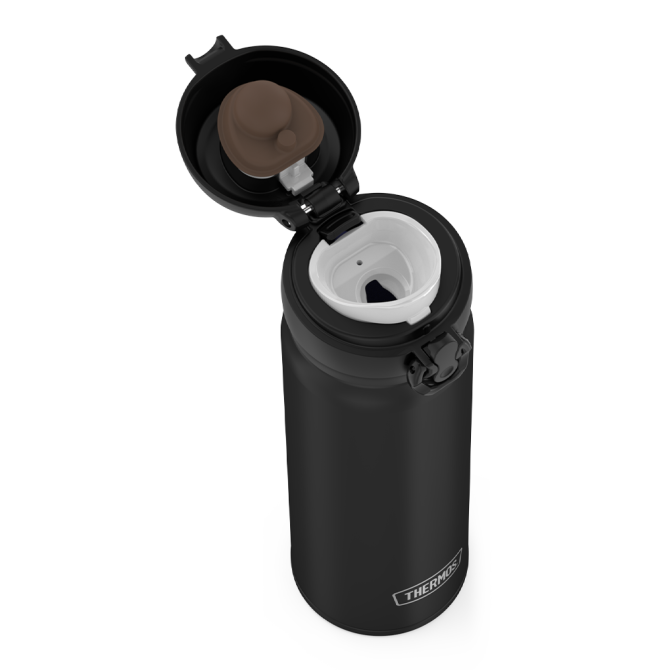 16oz STAINLESS STEEL DIRECT DRINK BOTTLE - BLACK - Image 3