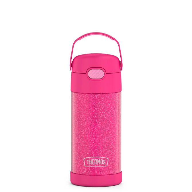 12oz FUNTAINER® WATER BOTTLE GLITTER - PERIWINKLE GLITTER - Image 3