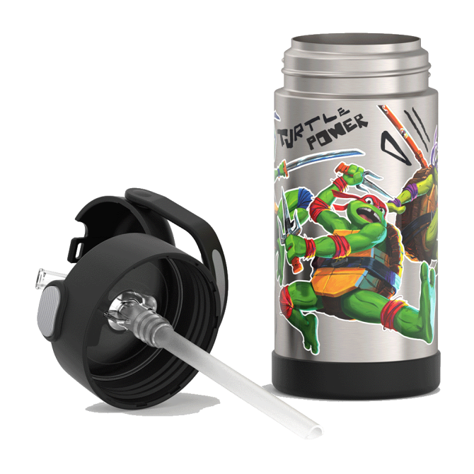 12oz FUNTAINER® WATER BOTTLE TEENAGE MUTANT NINJA TURTLES - Image 2