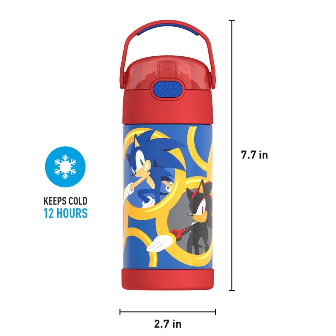12oz FUNTAINER® WATER BOTTLE SONIC THE HEDGEHOG™ - Image 4