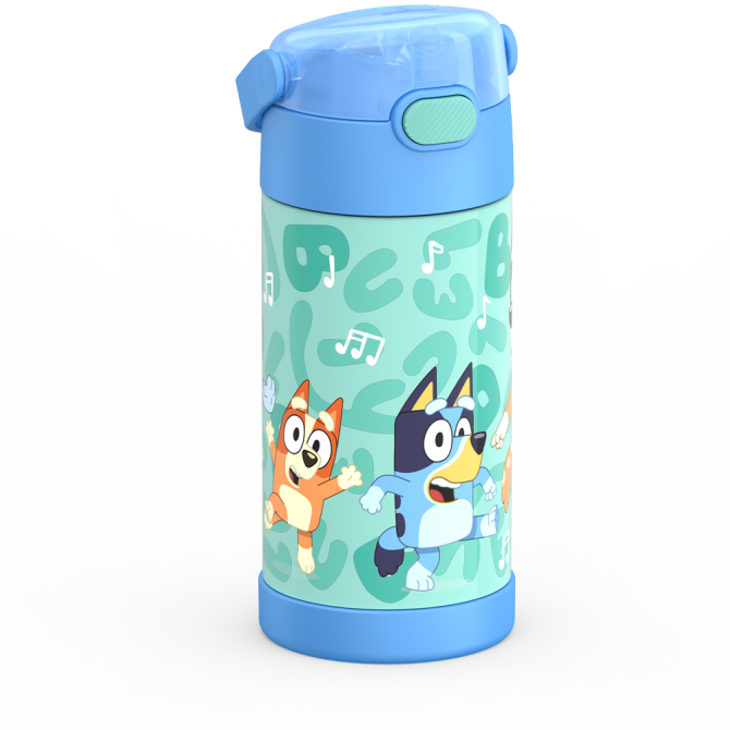 12oz FUNTAINER® WATER BOTTLE BLUEY - Image 2