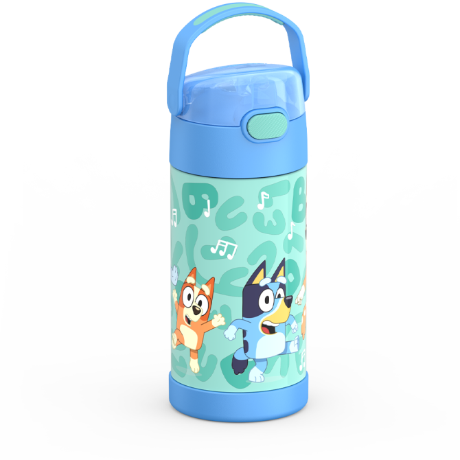 12oz FUNTAINER® WATER BOTTLE BLUEY - Image 5