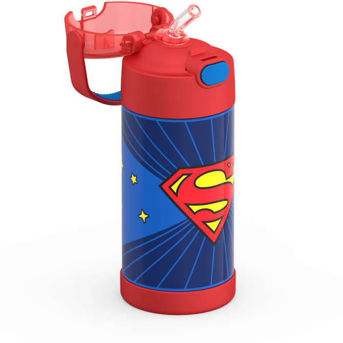 12oz FUNTAINER® WATER BOTTLE SUPERMAN - Image 8