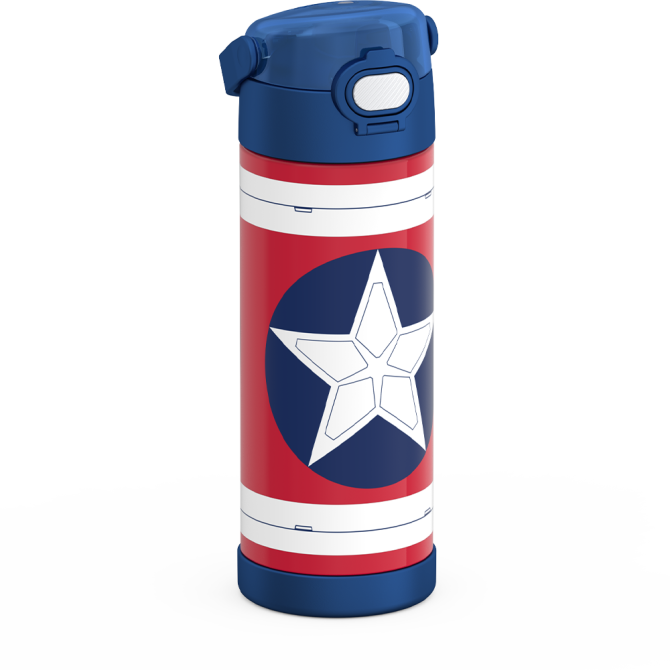 16oz FUNTAINER® WATER BOTTLE CAPTAIN AMERICA - Image 6