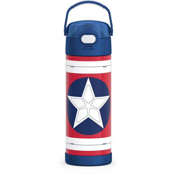 16oz FUNTAINER® WATER BOTTLE CAPTAIN AMERICA - Image 3