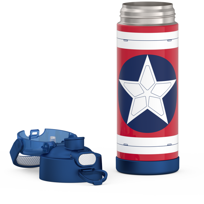 16oz FUNTAINER® WATER BOTTLE CAPTAIN AMERICA - Image 8