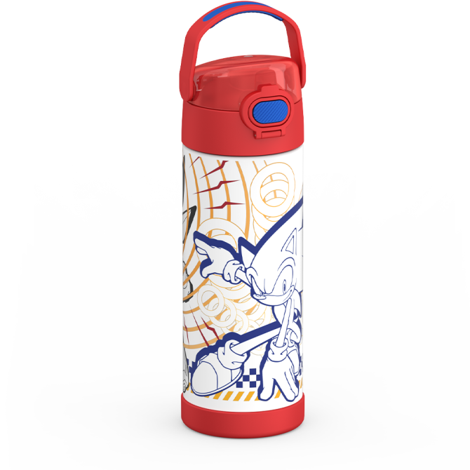 16oz FUNTAINER® WATER BOTTLE SONIC THE HEDGEHOG™ - Image 6