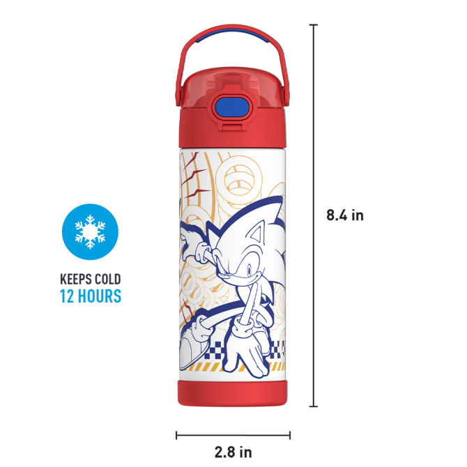 16oz FUNTAINER® WATER BOTTLE SONIC THE HEDGEHOG™ - Image 7