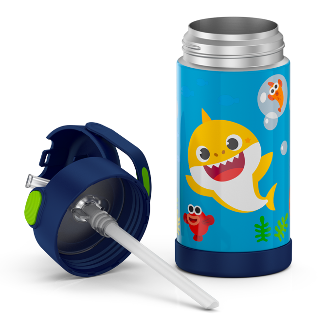 12oz FUNTAINER® WATER BOTTLE BABY SHARK - Image 7