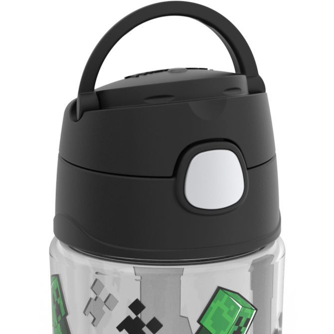 16oz THERMOS® KIDS WATER BOTTLE WITH SPOUT LID MINECRAFT - Image 2